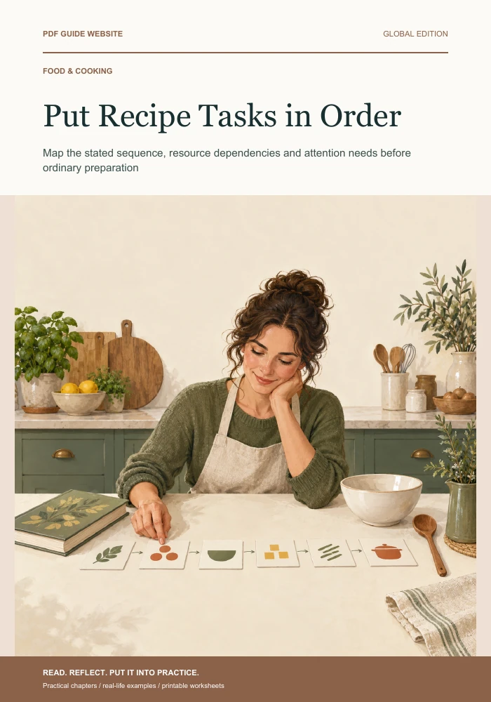 Put Recipe Tasks in Order — PDF guide cover