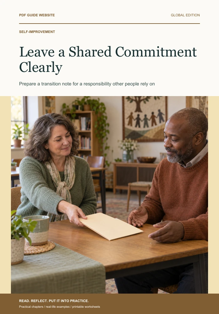 Leave a Shared Commitment Clearly — PDF guide cover