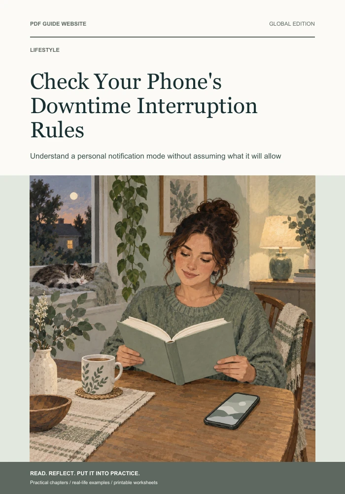 Check Your Phone's Downtime Interruption Rules — PDF guide cover