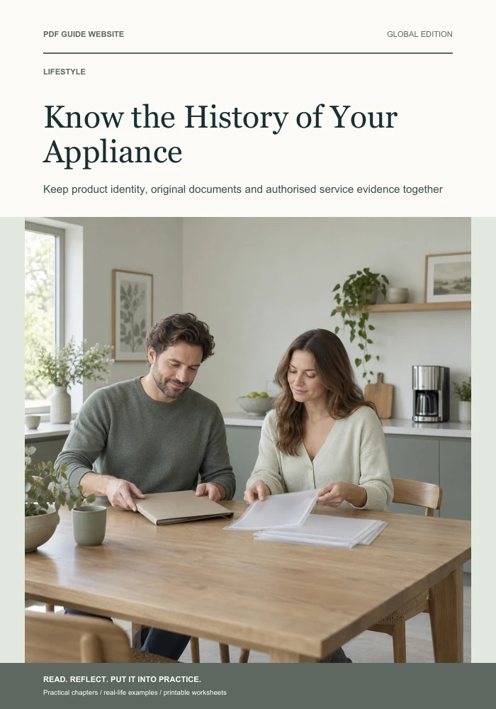 Know the History of Your Appliance — PDF guide cover