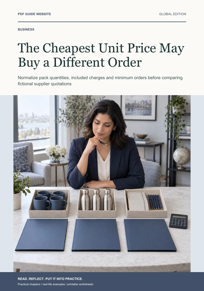 The Cheapest Unit Price May Buy a Different Order — PDF guide cover