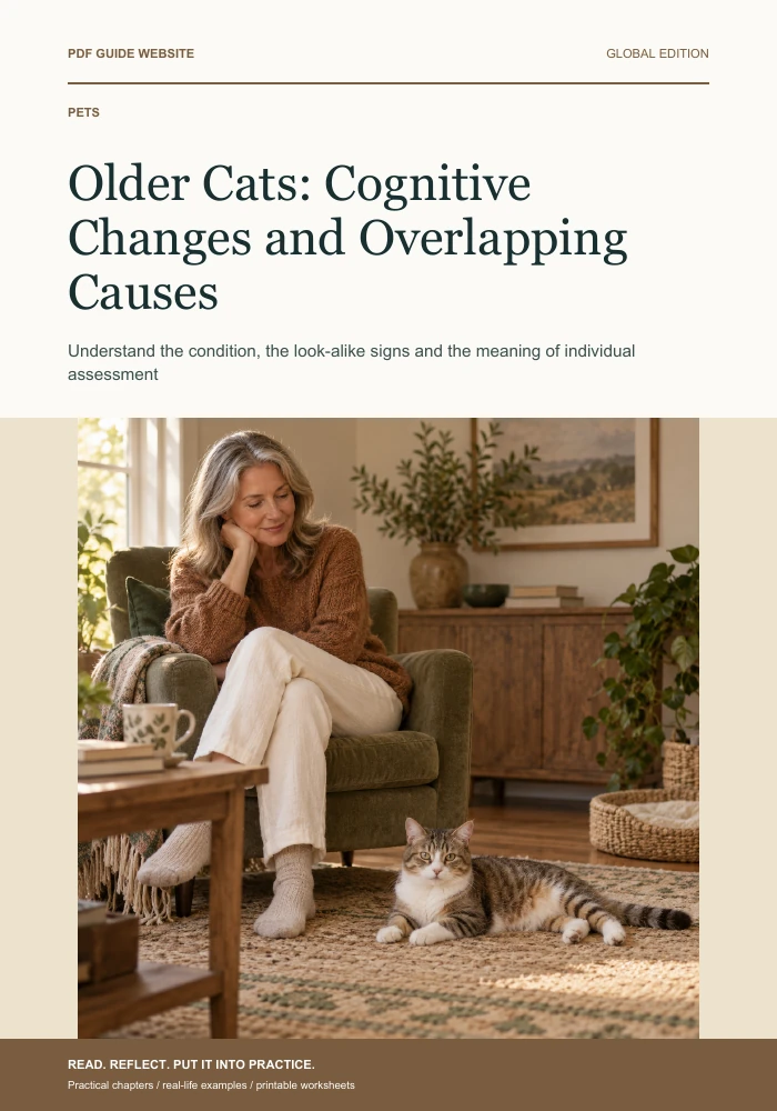 Older Cats: Cognitive Changes and Overlapping Causes — PDF guide cover