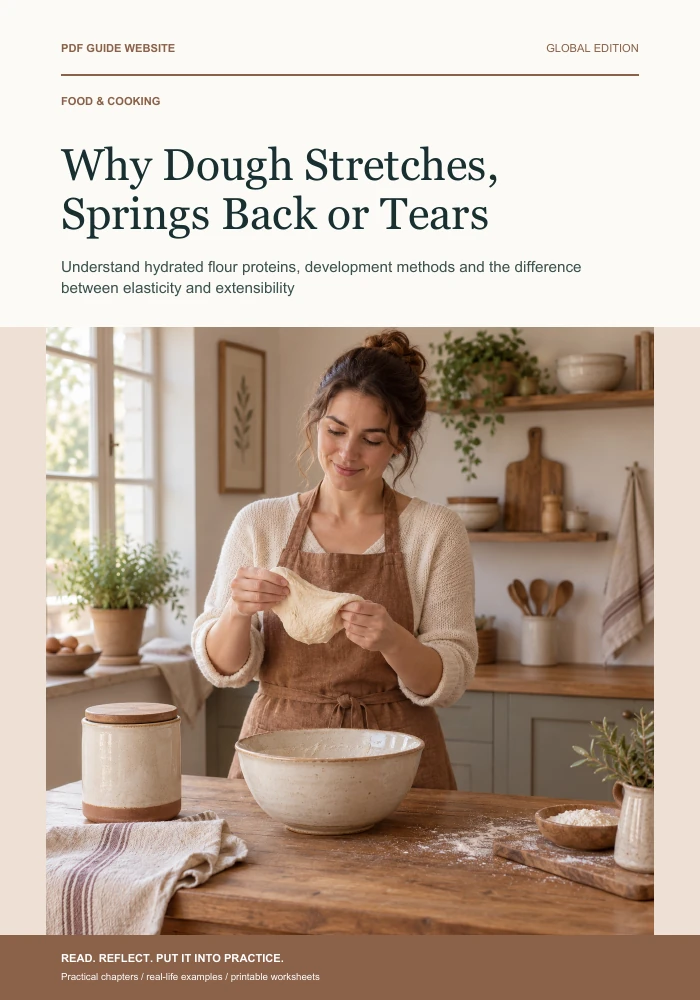 Why Dough Stretches, Springs Back or Tears — PDF guide cover